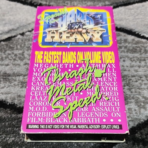 HARD N HEAVY THRASH METAL SPEED SPECIAL VHS 80'S-90'S MUSIC VIDEO - Picture 1 of 7